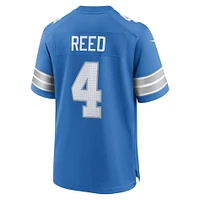 Maillot Nike D.J. Reed bleu pour homme des Lions de Détroit