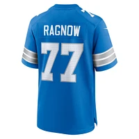 Maillot de match Nike Frank Ragnow bleu Detroit Lions pour homme