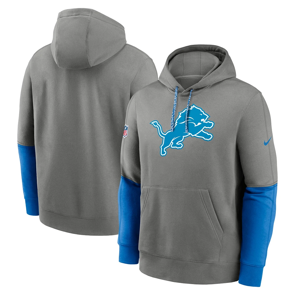 Men's Nike Detroit Lions 2024 Sideline Club Pullover Hoodie