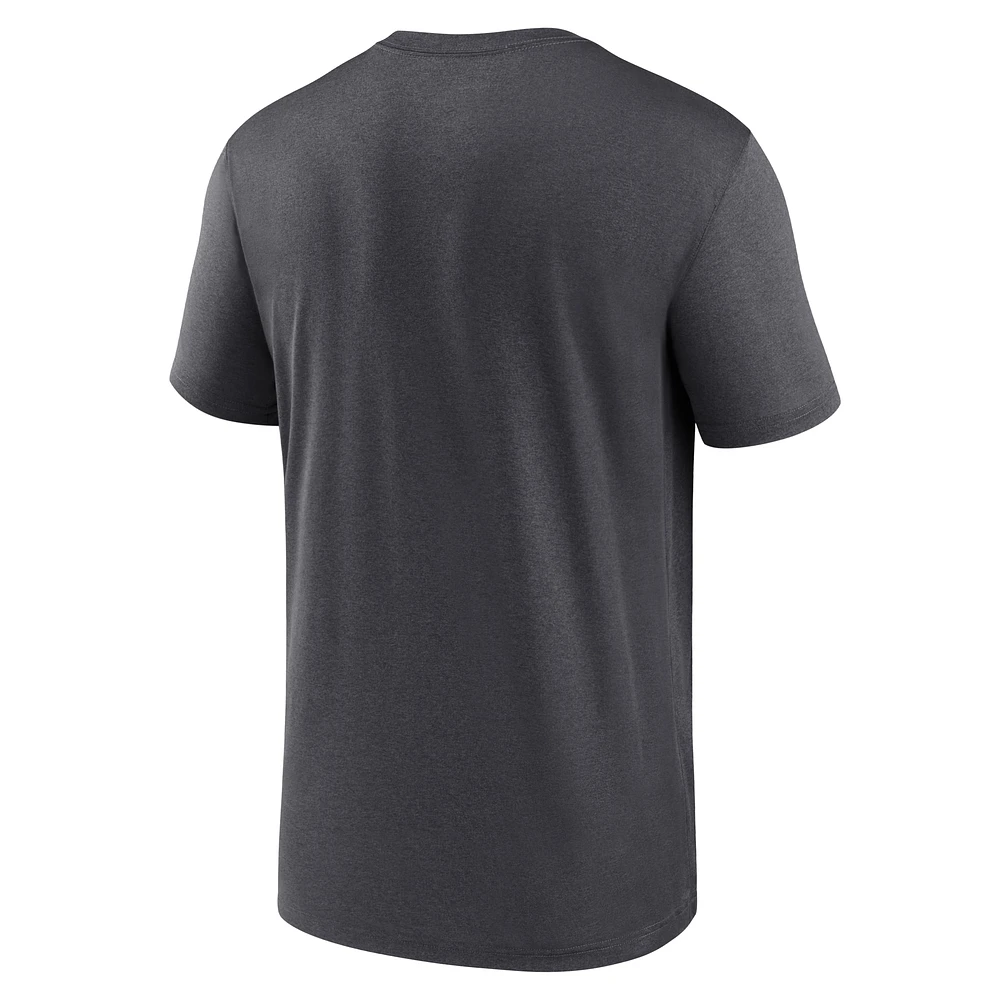 T-shirt Nike gris Detroit Lions Legend Icon Performance pour homme