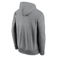 Men's Nike Heather Gray Detroit Lions Icon Performance Pullover Hoodie