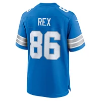 Men's Nike Isaac Rex  Blue Detroit Lions Game Jersey