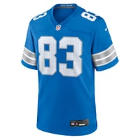 Men's Nike Isaiah Williams  Blue Detroit Lions Game Jersey