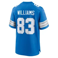 Men's Nike Isaiah Williams  Blue Detroit Lions Game Jersey