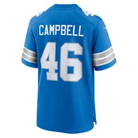 Men's Nike Jack Campbell Blue Detroit Lions Game Jersey