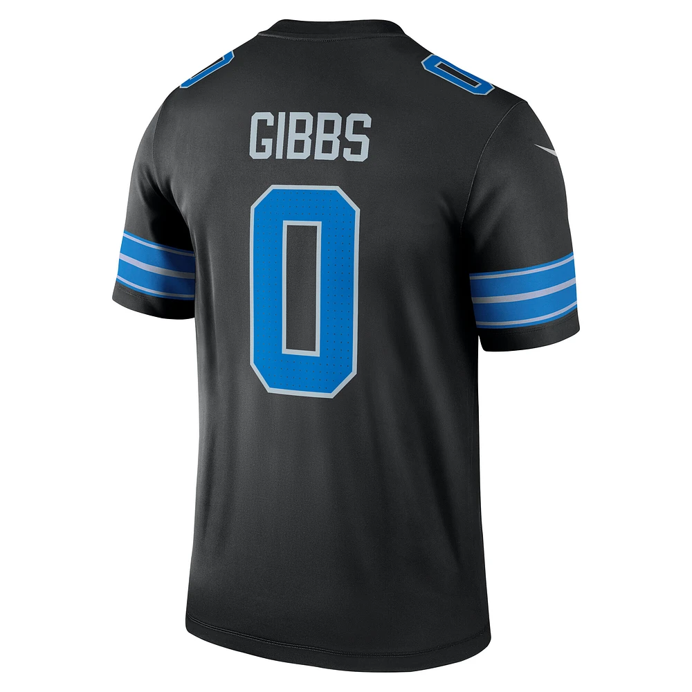 Men's Nike Jahmyr Gibbs Black Detroit Lions 2nd Alternate Legend Jersey