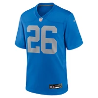 Men's Nike Jahmyr Gibbs  Blue Detroit Lions Alternate Game Jersey