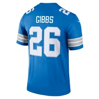 Men's Nike Jahmyr Gibbs Blue Detroit Lions Team Legend Jersey