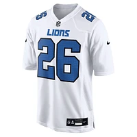 Men's Nike Jahmyr Gibbs White Detroit Lions Tundra Fashion Game Jersey