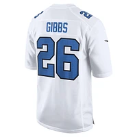 Men's Nike Jahmyr Gibbs White Detroit Lions Tundra Fashion Game Jersey
