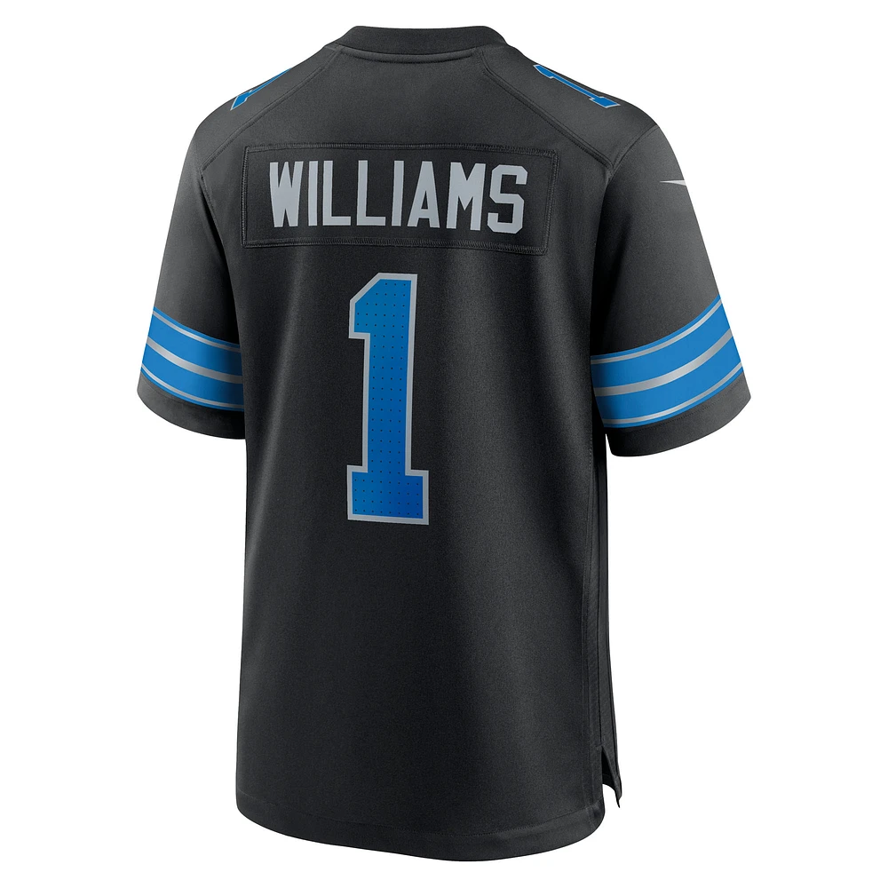 Men's Nike Jameson Williams Black Detroit Lions 2nd Alternate Game Player Jersey