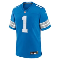 Maillot de joueur Nike Jameson Williams bleu des Lions Détroit pour homme