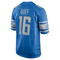 Men's Nike Jared Goff Blue Detroit Lions Game Jersey