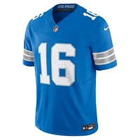 Nike Jared Goff pour homme Bleu Detroit Lions Vapor F.U.S.E. Maillot limité