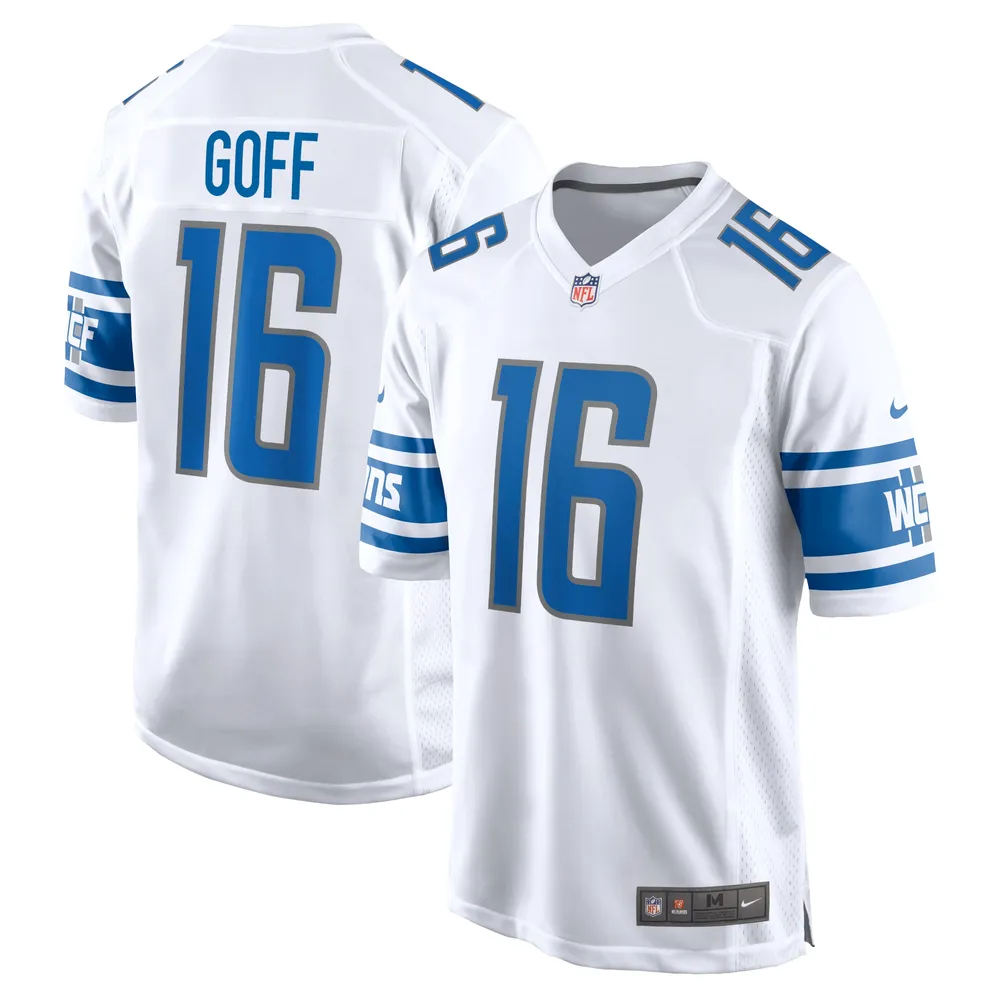NFL Detroit Lions (Jared Goff) Men's Game Football Jersey.