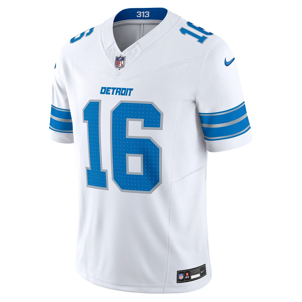 Maillot Nike Jared Goff blanc des Detroit Lions Vapor F.U.S.E. Limited pour homme