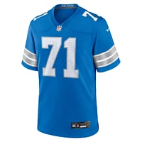 Maillot de match Nike Kevin Zeitler des Detroit Lions pour homme, bleu