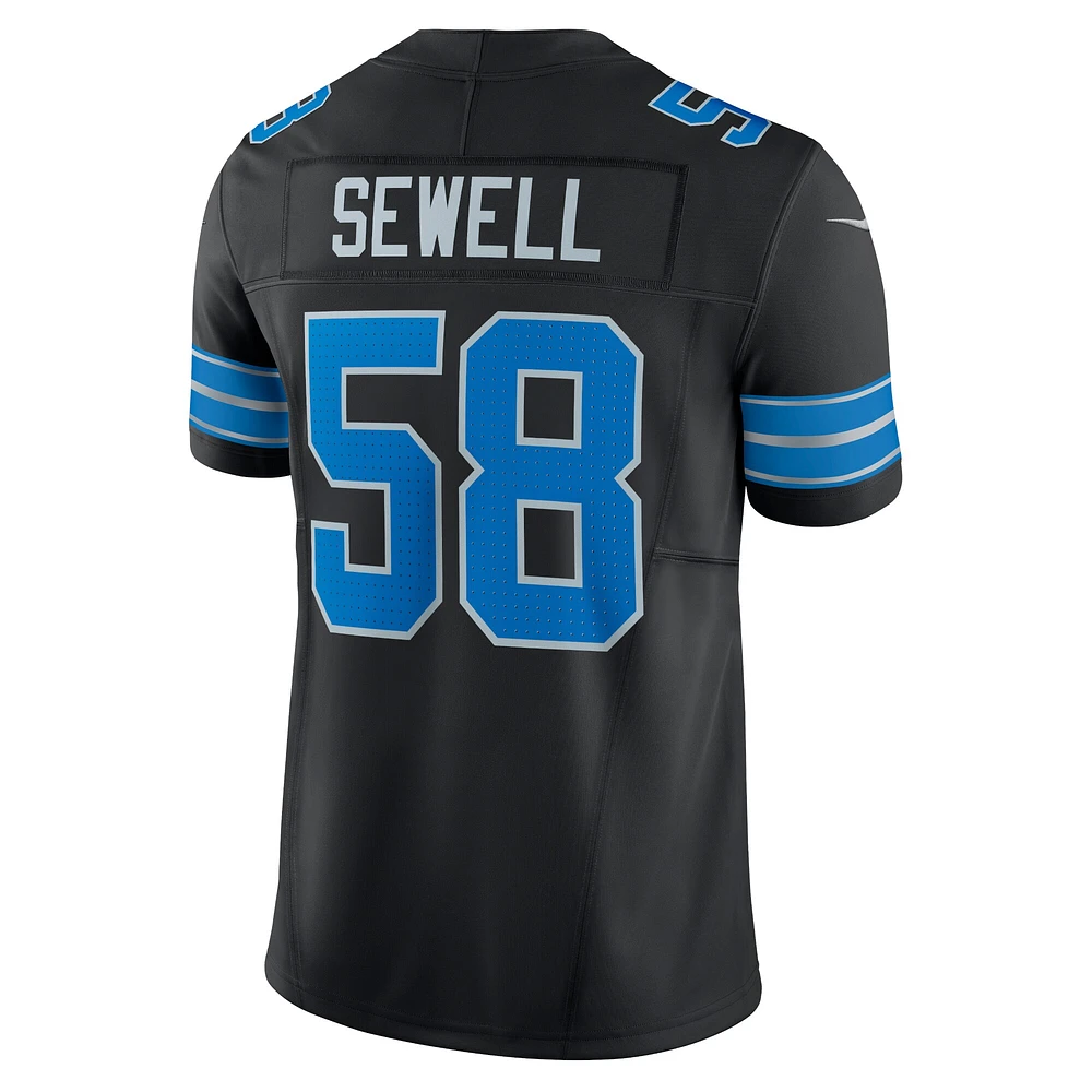 Nike Penei Sewell pour homme Noir Detroit Lions Vapor F.U.S.E. Maillot limité alternatif