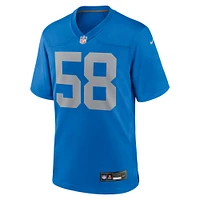 Men's Nike Penei Sewell  Blue Detroit Lions Alternate Game Jersey