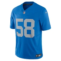 Nike Penei Sewell pour homme Bleu Detroit Lions Vapor F.U.S.E. Maillot limité alternatif