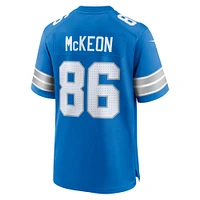 Men's Nike Sean McKeon  Blue Detroit Lions Game Jersey