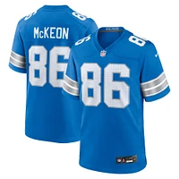 Men's Nike Sean McKeon  Blue Detroit Lions Game Jersey