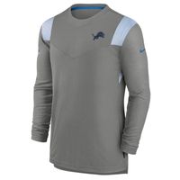 Men's Nike Steel Detroit Lions Sideline Performance - Long Sleeve T-Shirt