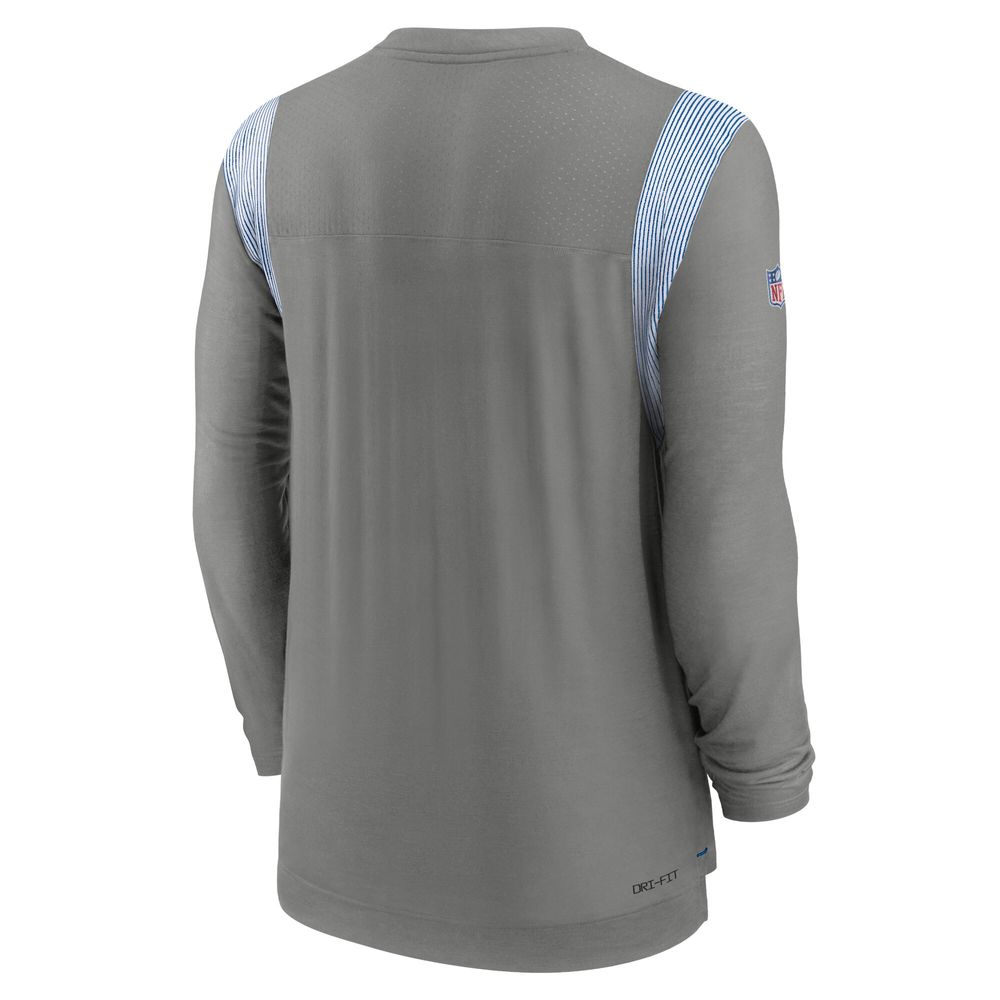 Men's Nike Steel Detroit Lions Sideline Performance - Long Sleeve T-Shirt