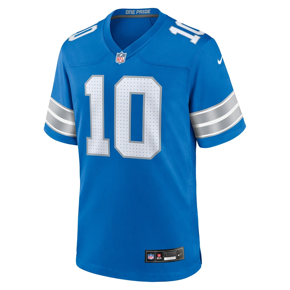 Maillot de match Nike Tre'Quan Smith des Detroit Lions pour homme, bleu