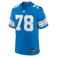 Men's Nike Tyleik Williams Blue Detroit Lions 2025 NFL Draft First Round Pick Game Jersey