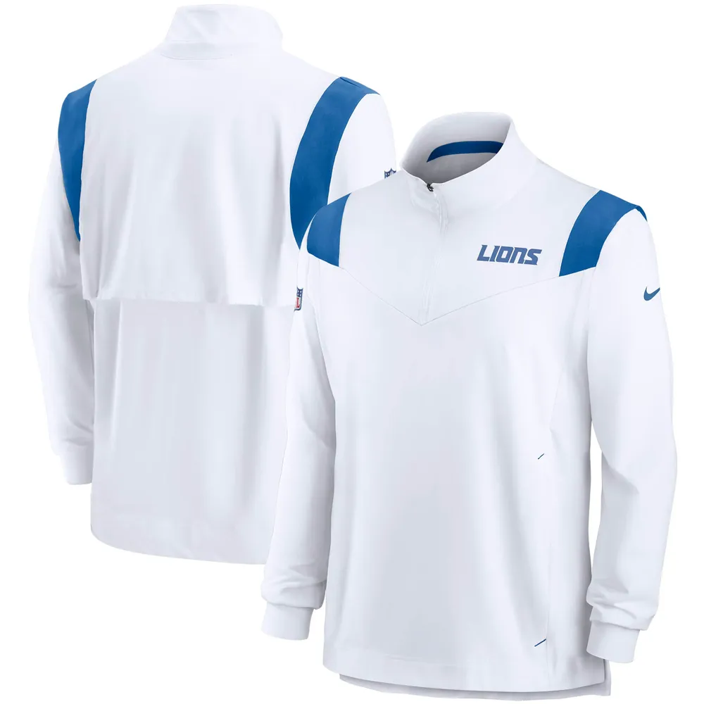 Nike Men's Detroit Lions Sideline Black Half-Zip Long Sleeve Top