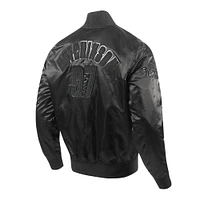 Veste de joueur entièrement boutonnée Pro Standard Aidan Hutchinson noire des Lions Détroit pour homme