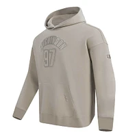 Men's Pro Standard Aidan Hutchinson Tan Detroit Lions Player Name & Number Pullover Hoodie