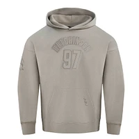 Men's Pro Standard Aidan Hutchinson Tan Detroit Lions Player Name & Number Pullover Hoodie