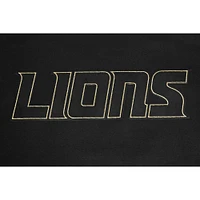 Men's Pro Standard Black Detroit Lions Classic Chenille Pullover Hoodie