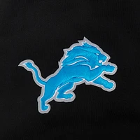 Men's Pro Standard Black Detroit Lions Turn It Up Drop Shoulder Pullover Sweatshirt