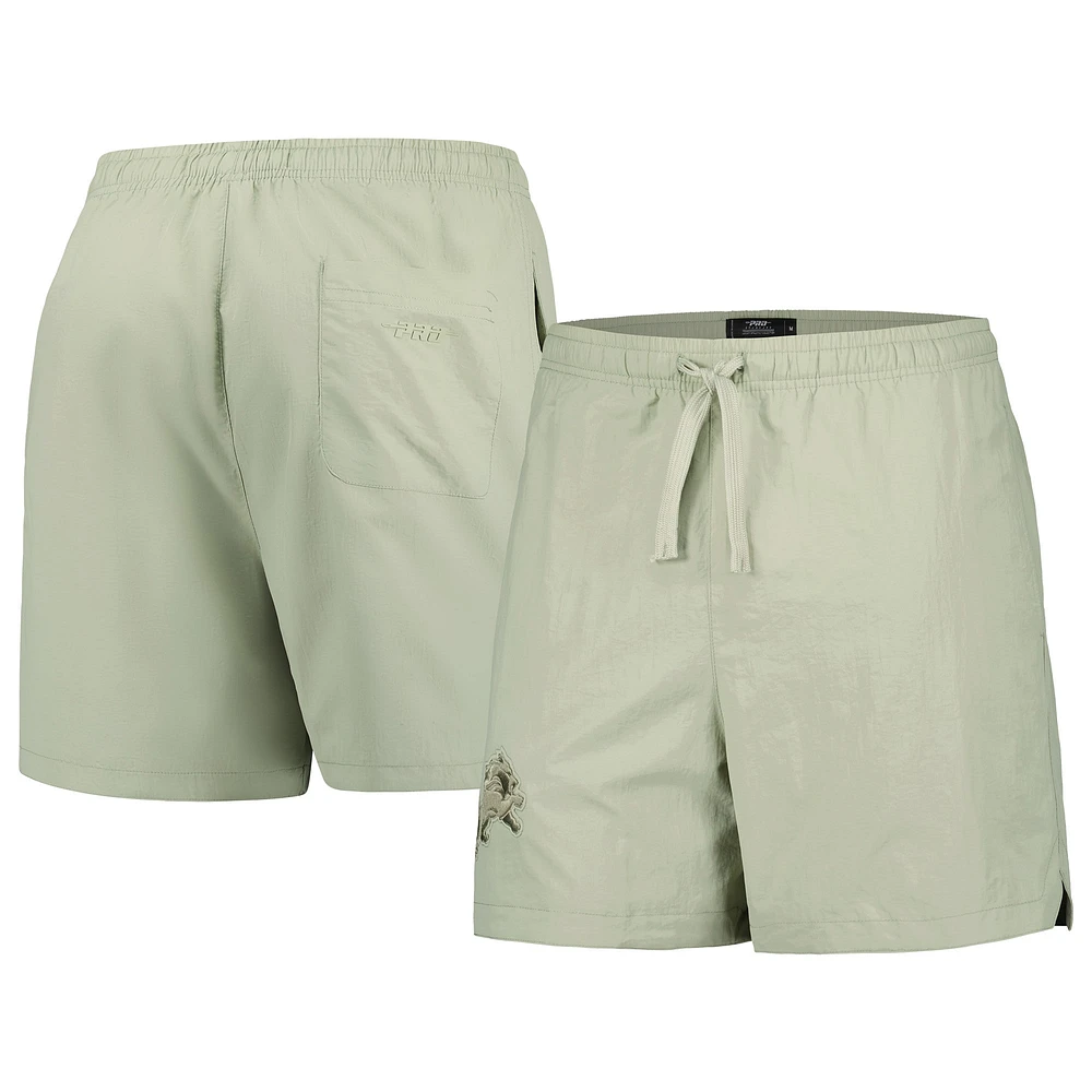 Men's Pro Standard  Light Green Detroit Lions Neutrals 2.0 Woven Shorts