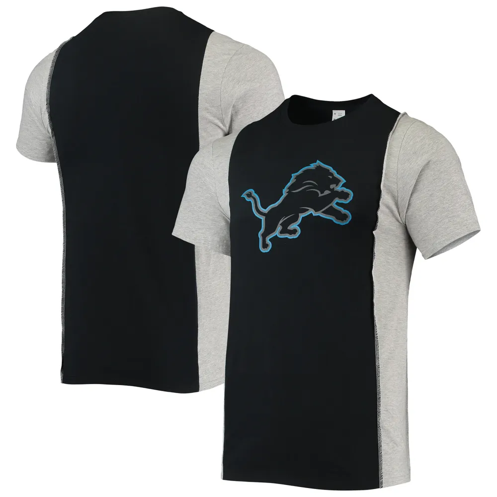 Men's Nike Heathered Gray Detroit Lions Primary Logo T-Shirt
