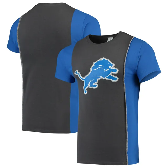 Detroit Lions Refried Apparel Sustainable Split T-Shirt - Heather Gray