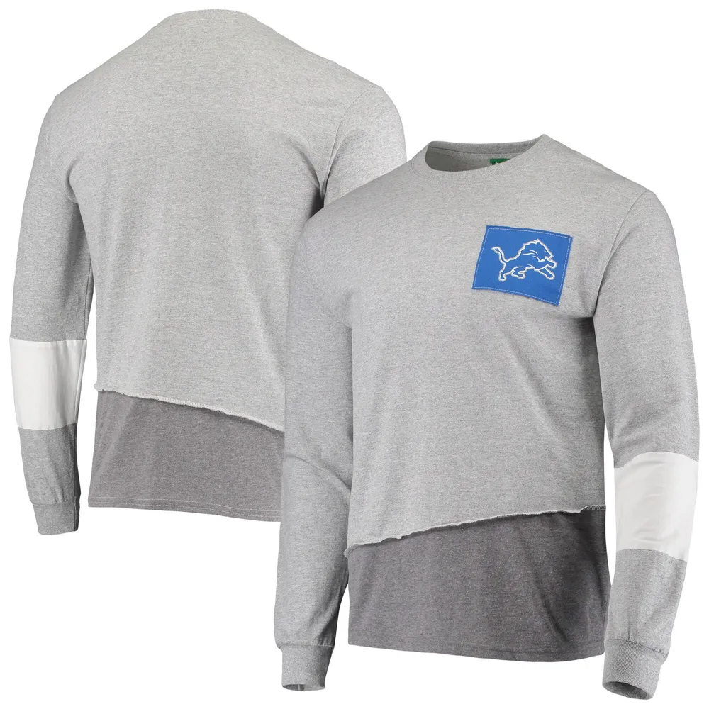 Lids Detroit Lions Refried Apparel Sustainable Angle Long Sleeve T-Shirt -  Heather Gray