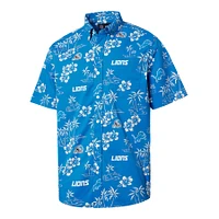 Men's Reyn Spooner Blue Detroit Lions Kekai Button-Up Shirt