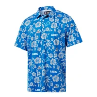 Men's Reyn Spooner Blue Detroit Lions Pua Performance Polo