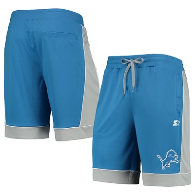 Men's Starter Blue/Gray Detroit Lions Fan Favorite Fashion Shorts