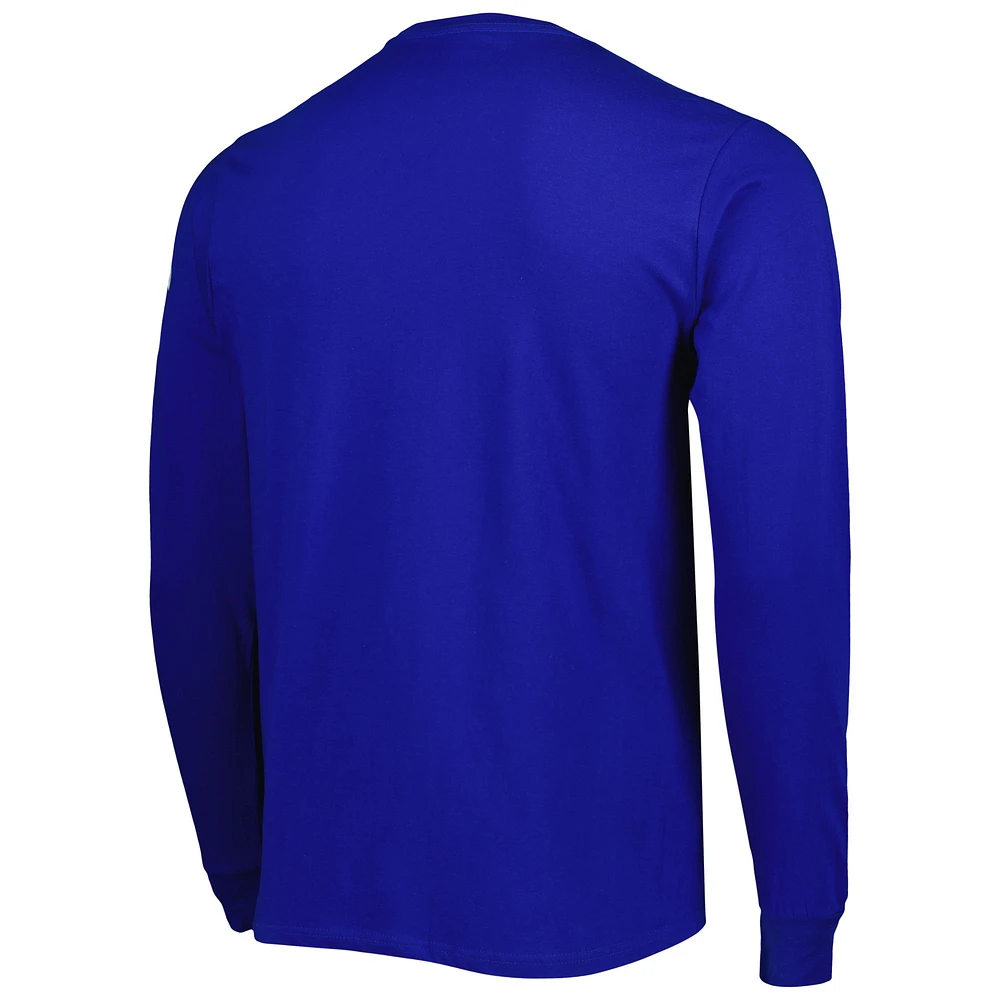 Men's Starter Blue Detroit Lions Halftime Long Sleeve T-Shirt