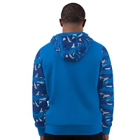 Men's Starter Blue Detroit Lions Thursday Night Gridiron Full-Zip Hoodie