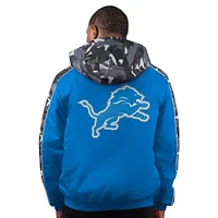 Veste zippée complète du jeudi soir Detroit Lions Starter Blue pour homme