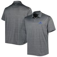 Men's Tommy Bahama Charcoal Detroit Lions Delray Frond IslandZone Polo