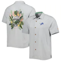 Chemise boutonnée pour homme Tommy Bahama Detroit Lions Coconut Point Frondly Fan Camp IslandZone