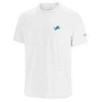 Men's Tommy Bahama White Detroit Lions Sport Torchdown Graphic T-Shirt