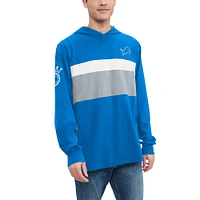 Men's Tommy Hilfiger  Blue Detroit Lions Morgan Long Sleeve Hoodie T-Shirt